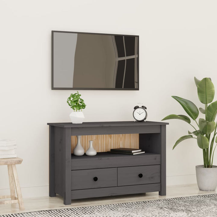 Tv-Bänk 79X35X52 Cm Massiv Furu