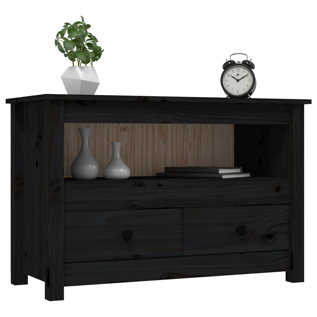 Tv-Bänk 79X35X52 Cm Massiv Furu