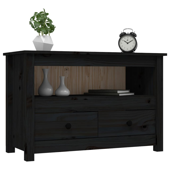 Tv-Bänk 79X35X52 Cm Massiv Furu