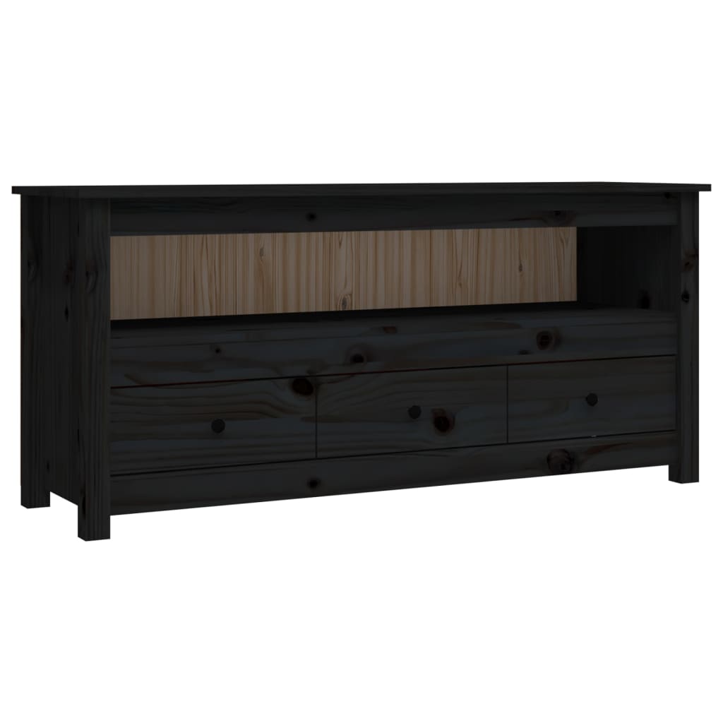 Tv-Bänk 114X35X52 Cm Massiv Furu