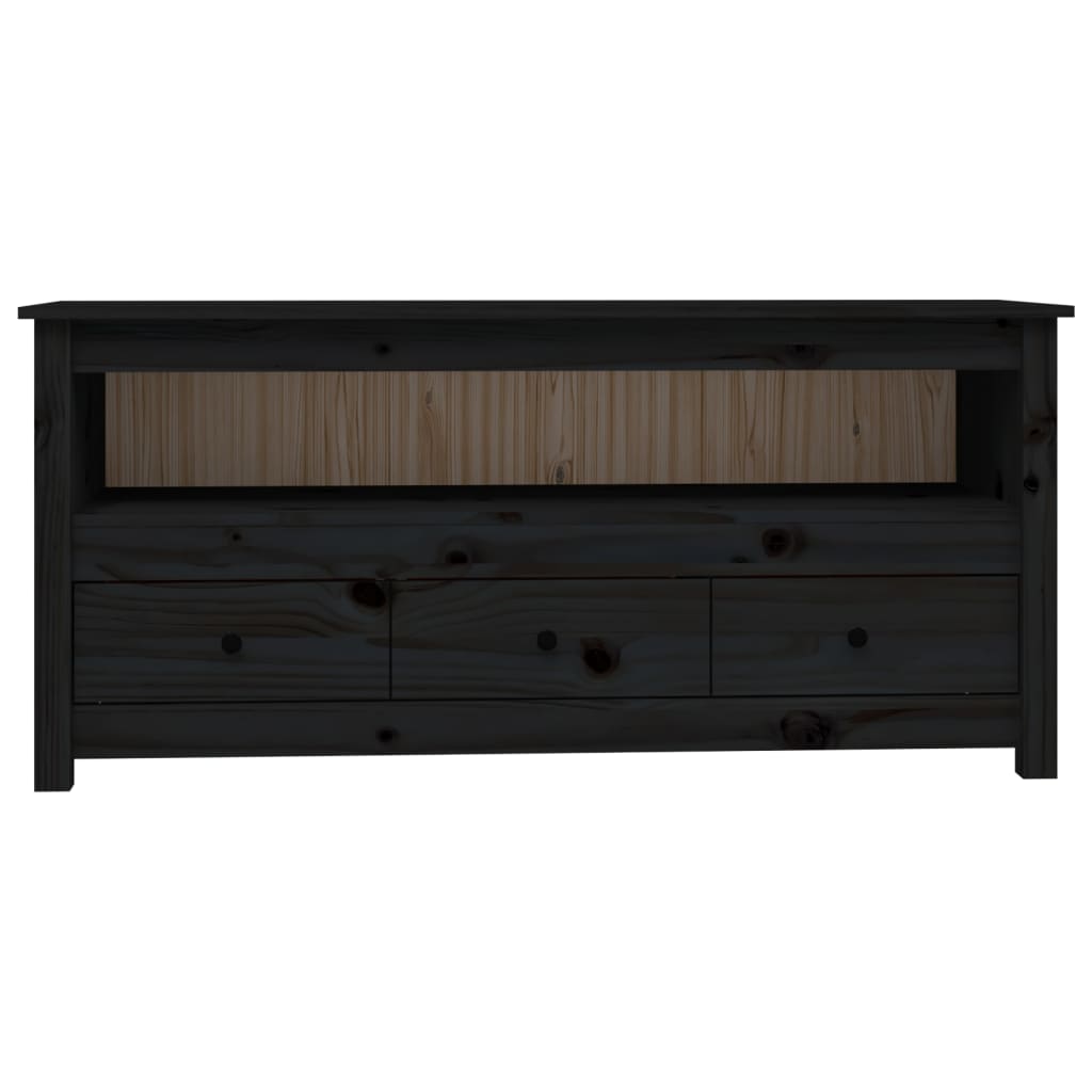 Tv-Bänk 114X35X52 Cm Massiv Furu