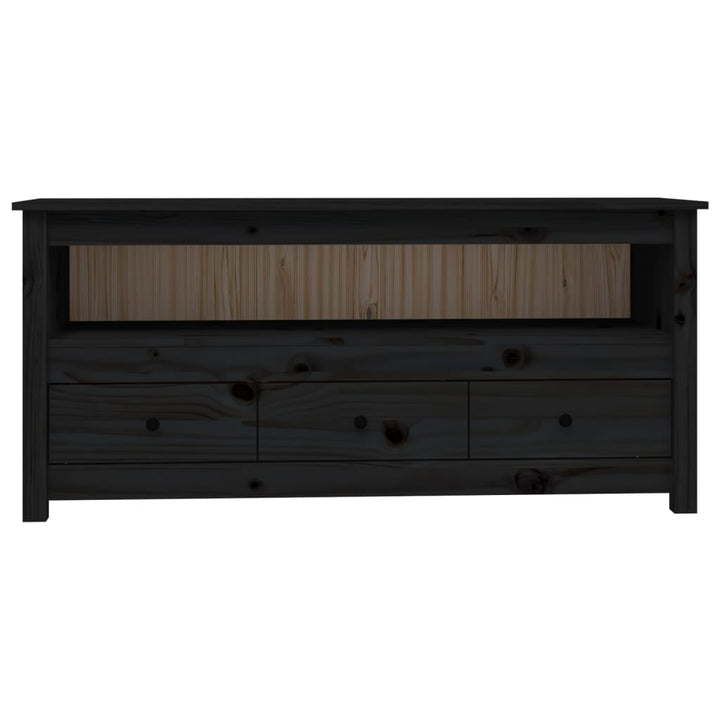 Tv-Bänk 114X35X52 Cm Massiv Furu