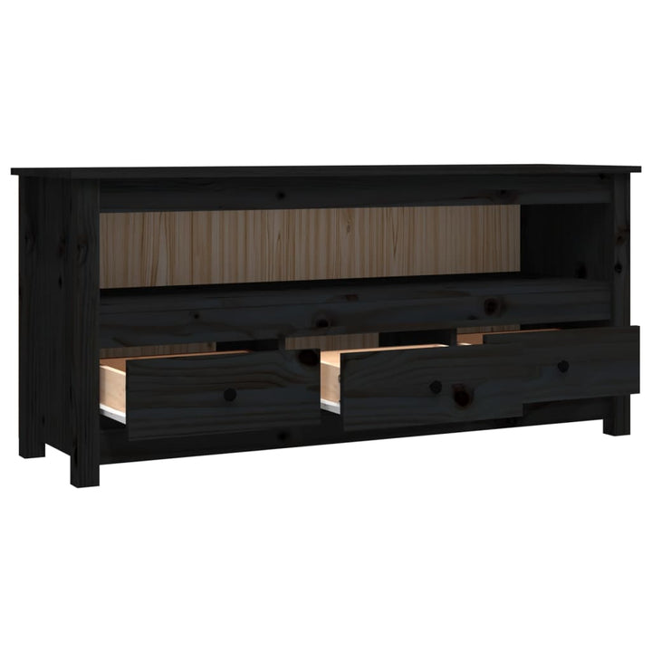 Tv-Bänk 114X35X52 Cm Massiv Furu