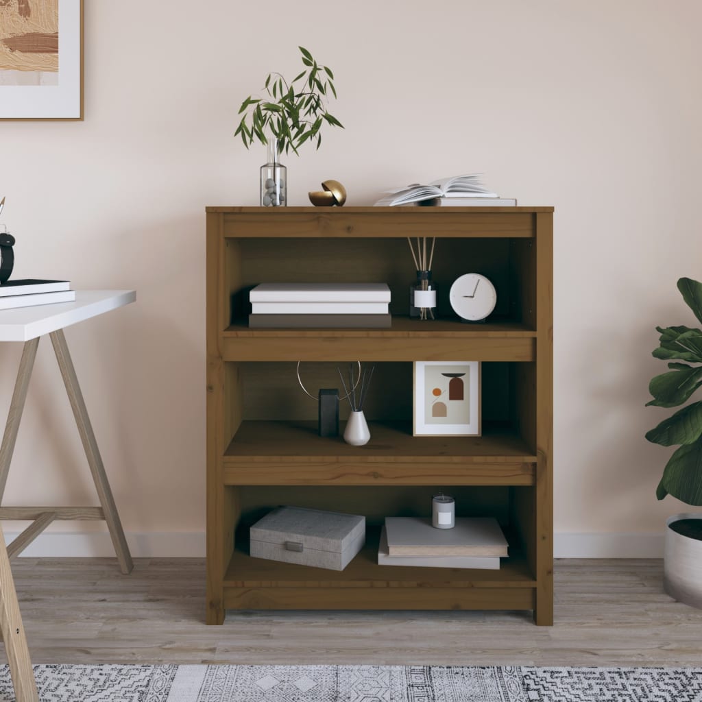 Bokhylla 80X35X Massiv Furu