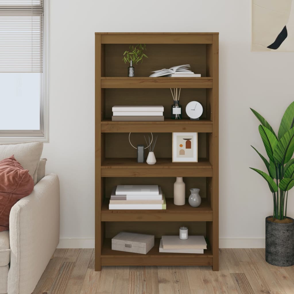 Bokhylla 80X35X Massiv Furu