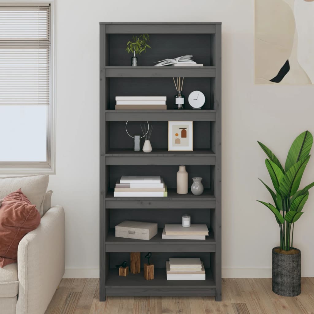 Bokhylla 80X35X Massiv Furu