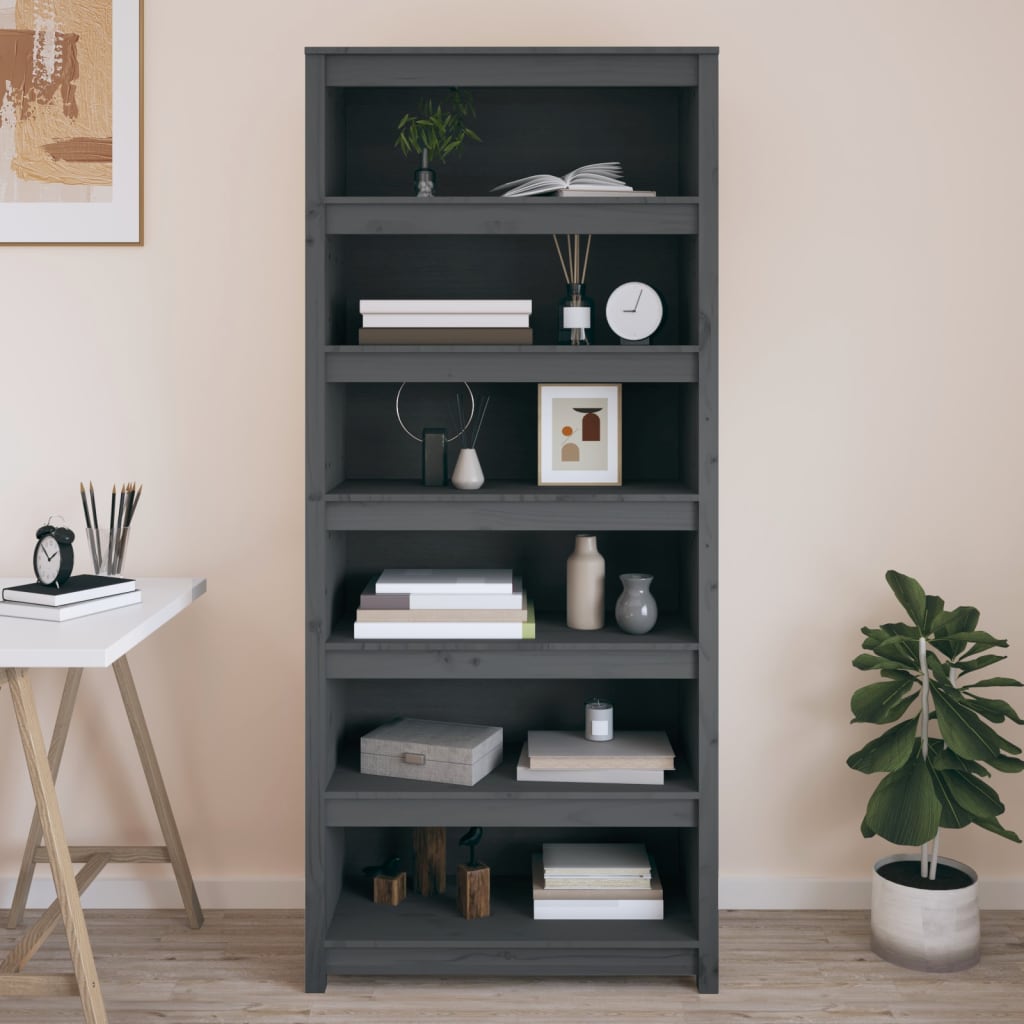 Bokhylla 80X35X Massiv Furu