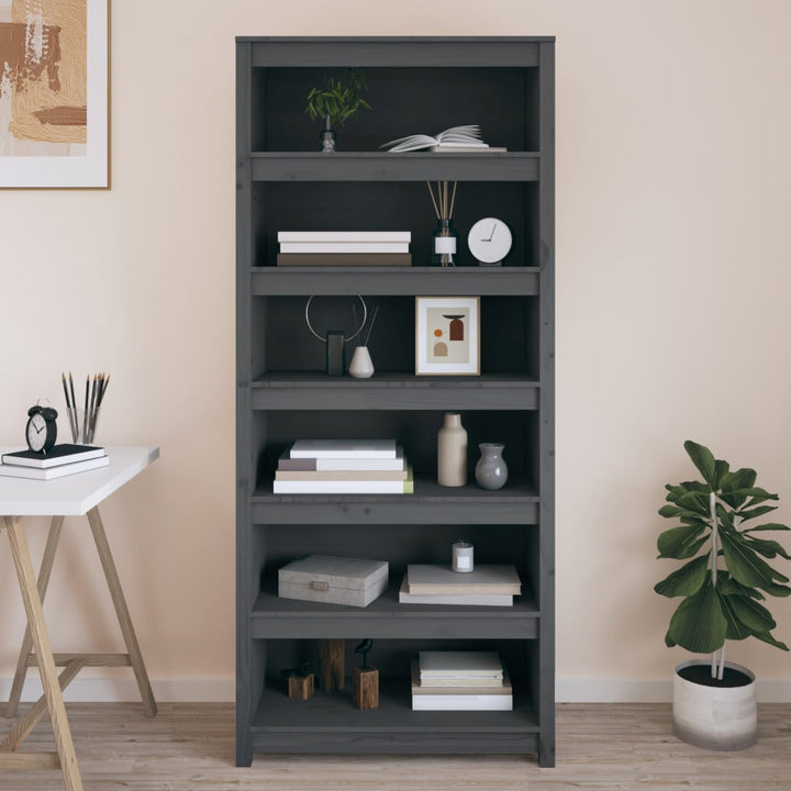 Bokhylla 80X35X Massiv Furu