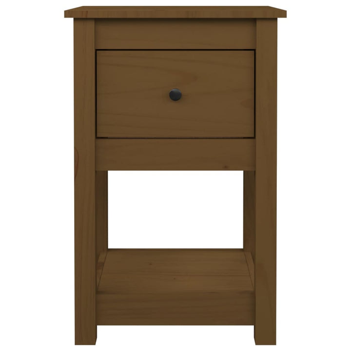 Sängbord 40X35X61,5 Cm Massiv Furu