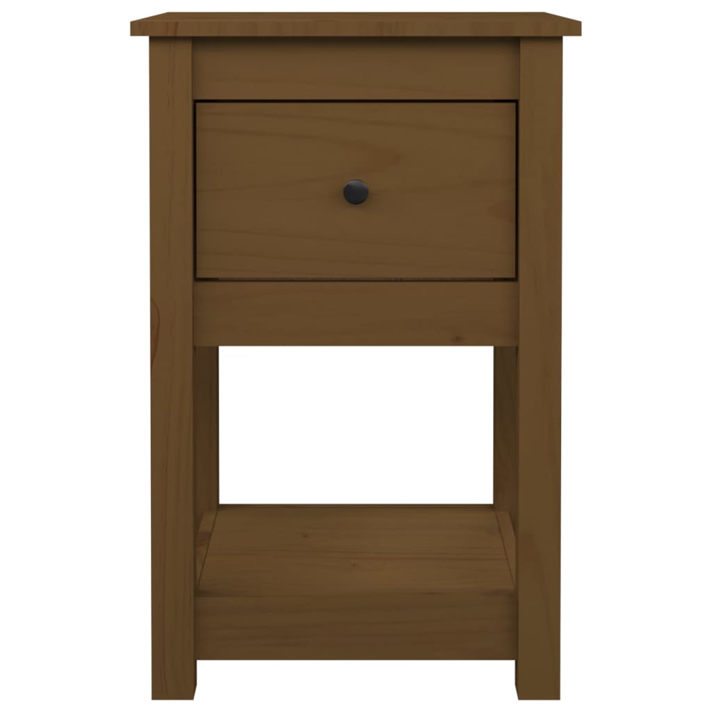 Sängbord 40X35X61,5 Cm Massiv Furu
