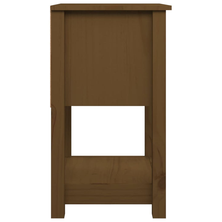 Sängbord 40X35X61,5 Cm Massiv Furu