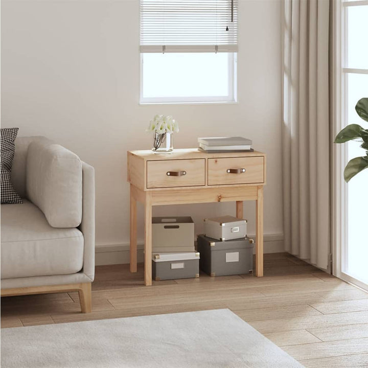 Konsolbord 76,5X40X75 Cm Massiv Furu