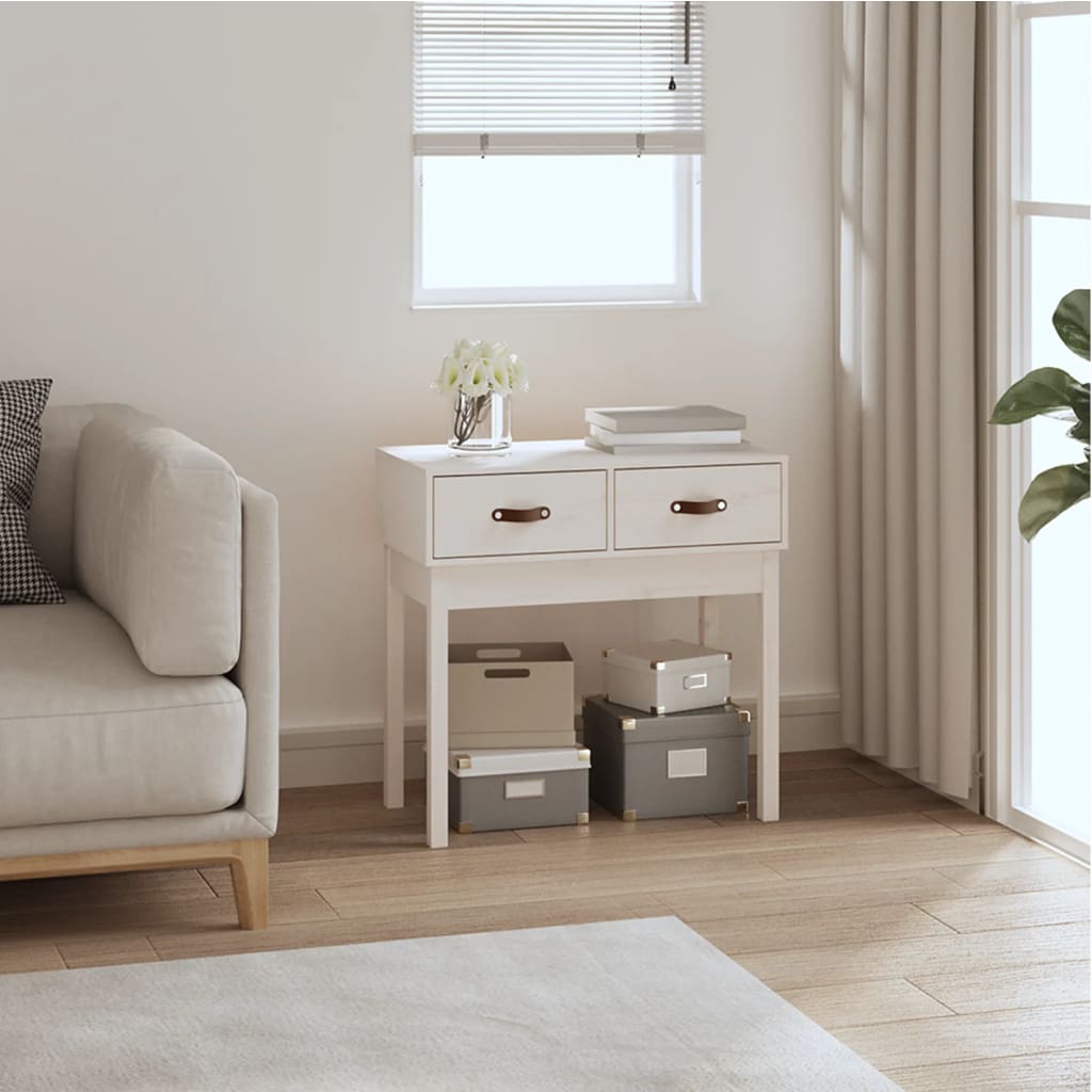 Konsolbord 76,5X40X75 Cm Massiv Furu
