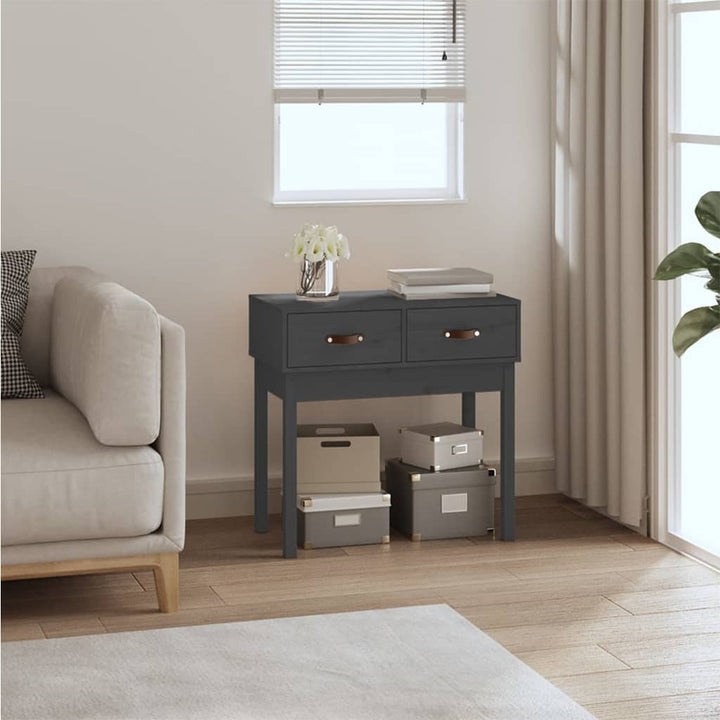 Konsolbord 76,5X40X75 Cm Massiv Furu