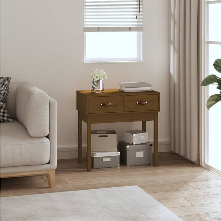 Konsolbord 76,5X40X75 Cm Massiv Furu