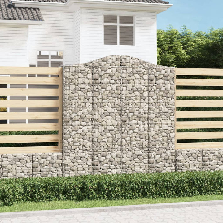 Gabioner Bågformade 3 St Galvaniserat Järn