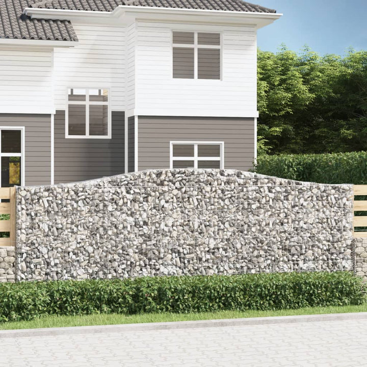 Gabioner Bågformade 3 St Galvaniserat Järn