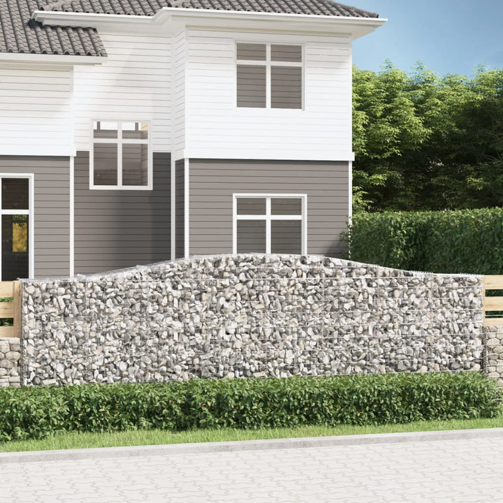 Gabioner Bågformade 3 St Galvaniserat Järn