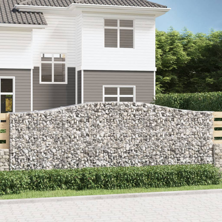 Gabioner Bågformade 3 St Galvaniserat Järn