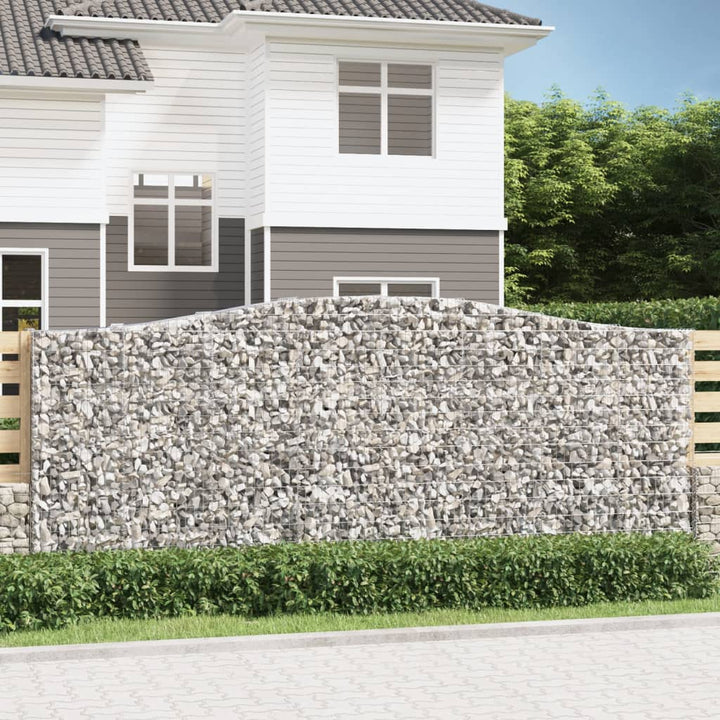 Gabioner Bågformade 3 St Galvaniserat Järn