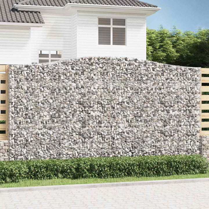 Gabioner Bågformade 3 St Galvaniserat Järn