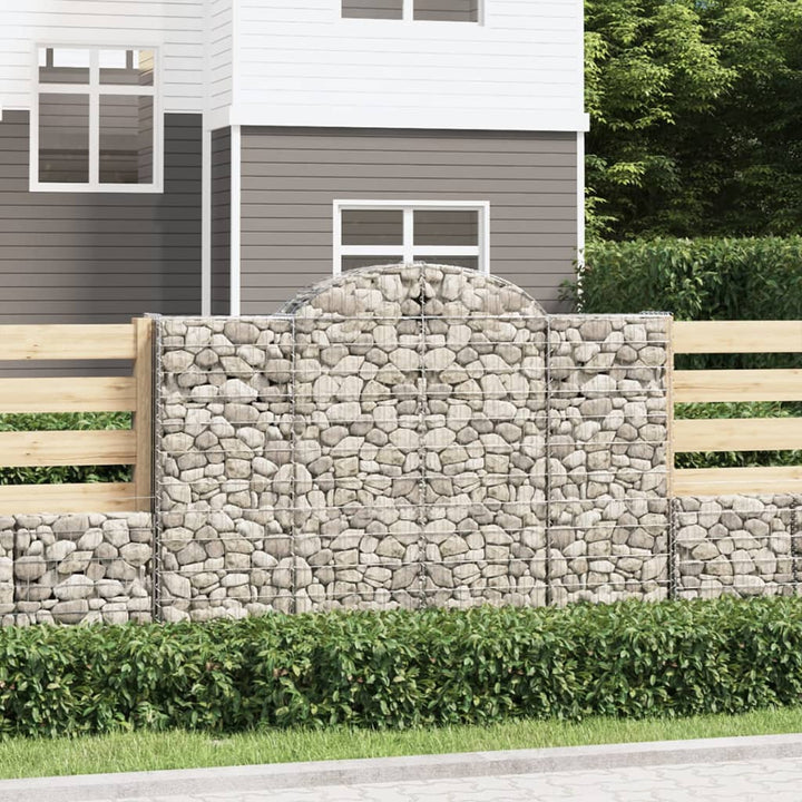 Gabioner Bågformade 15 St Galvaniserat Järn