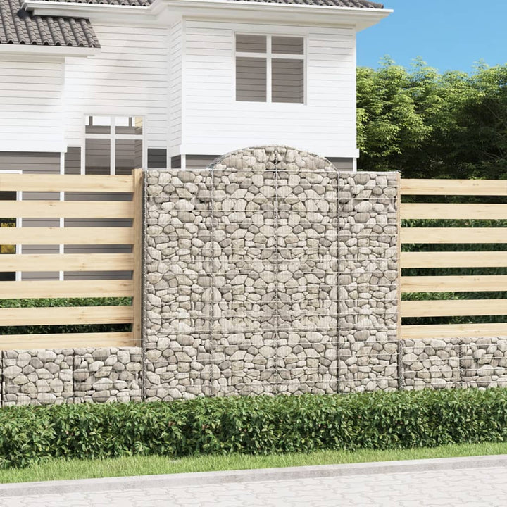 Gabioner Bågformade 7 St Galvaniserat Järn