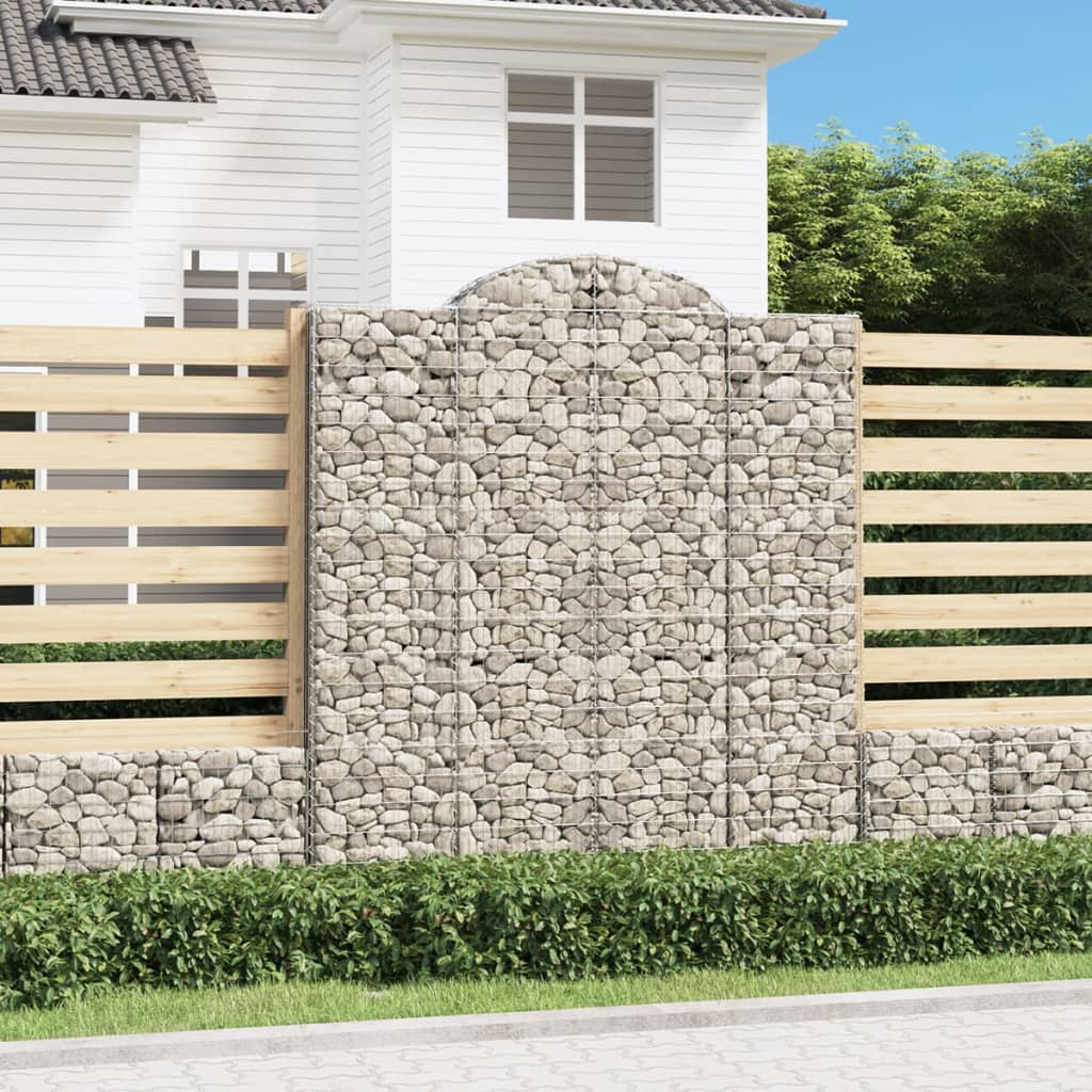 Gabioner Bågformade 15 St Galvaniserat Järn
