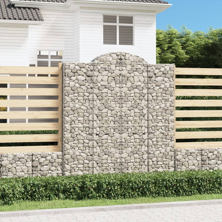 Gabioner Bågformade 7 St Galvaniserat Järn