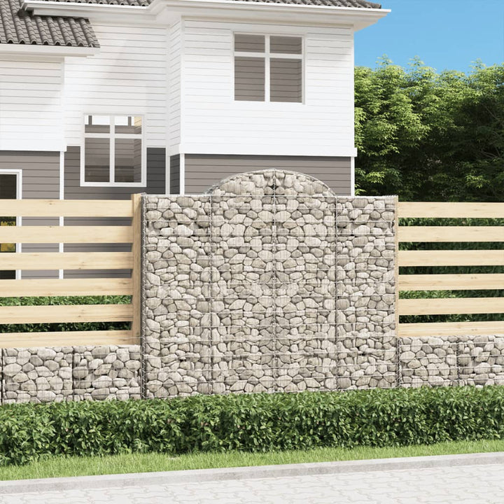 Gabioner Bågformade 7 St Galvaniserat Järn
