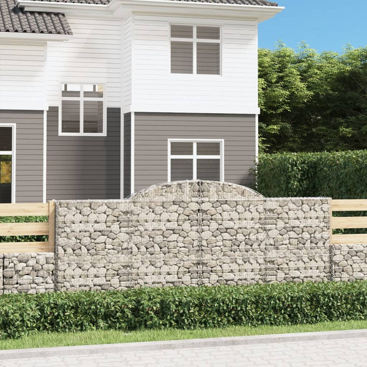 Gabioner Bågformade 7 St Galvaniserat Järn