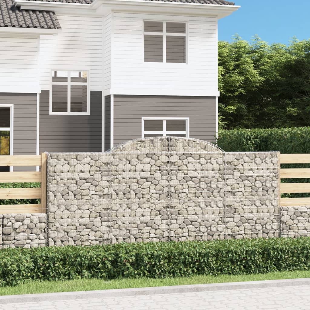 Gabioner Bågformade 15 St Galvaniserat Järn