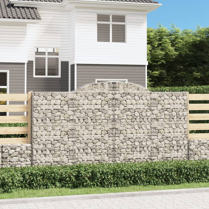 Gabioner Bågformade 7 St Galvaniserat Järn