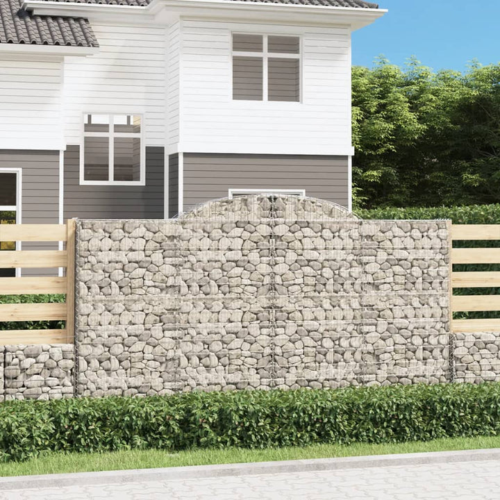 Gabioner Bågformade 15 St Galvaniserat Järn