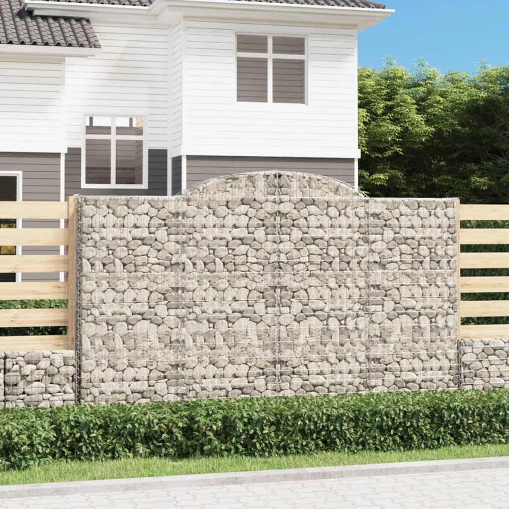 Gabioner Bågformade 15 St Galvaniserat Järn