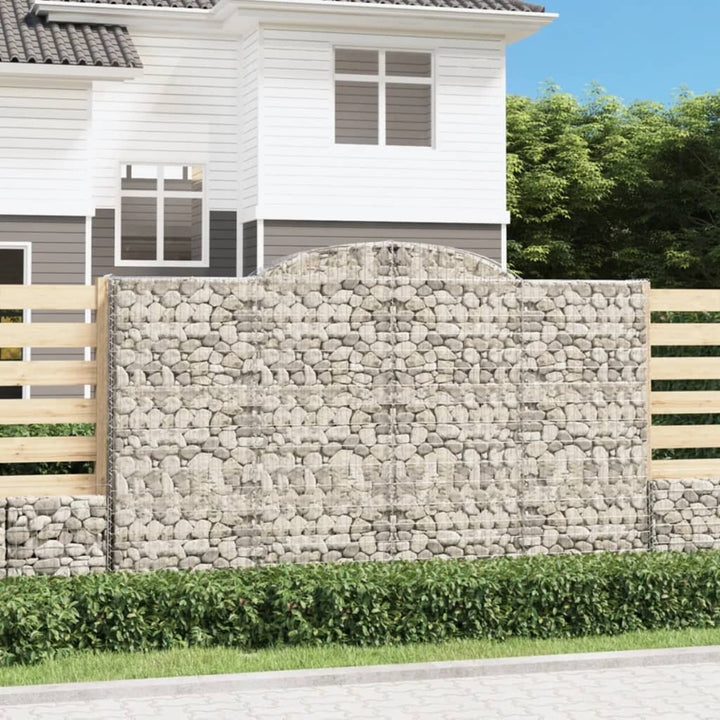 Gabioner Bågformade 15 St Galvaniserat Järn