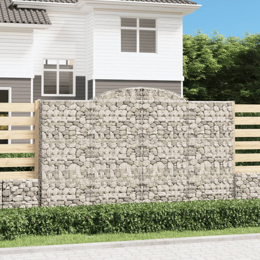 Gabioner Bågformade 15 St Galvaniserat Järn