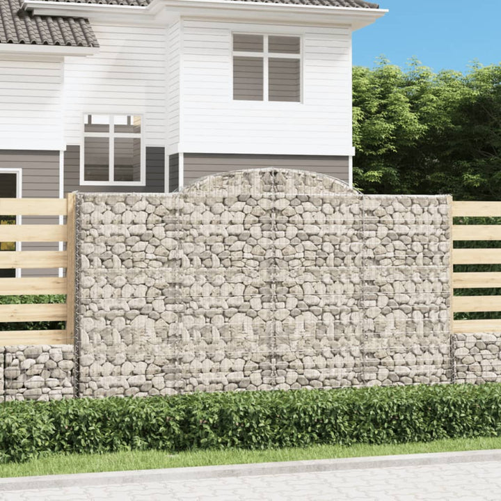 Gabioner Bågformade 15 St Galvaniserat Järn