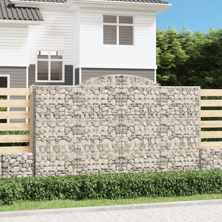 Gabioner Bågformade 15 St Galvaniserat Järn