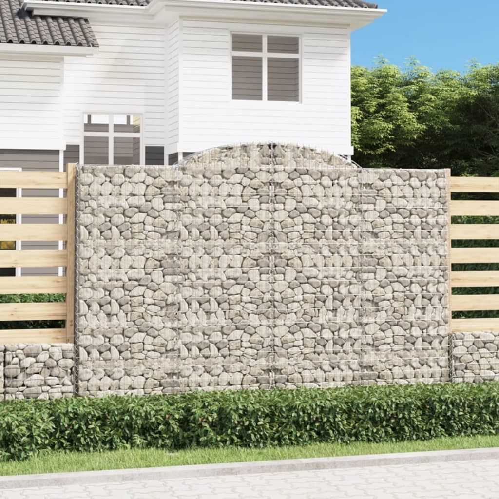 Gabioner Bågformade 15 St Galvaniserat Järn