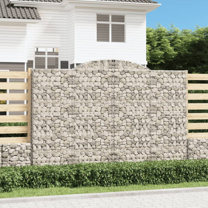 Gabioner Bågformade 15 St Galvaniserat Järn