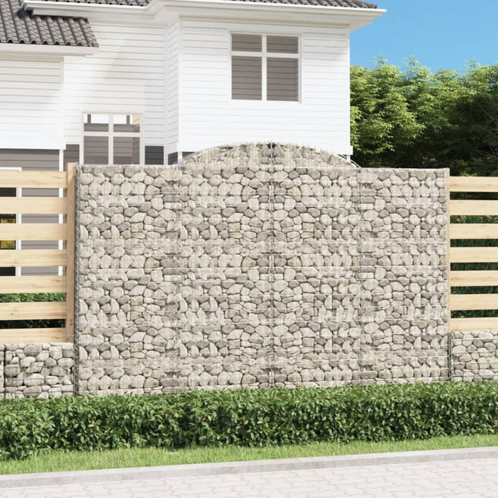 Gabioner Bågformade 15 St Galvaniserat Järn