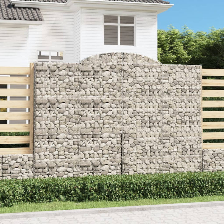Gabioner Bågformade 7 St Galvaniserat Järn
