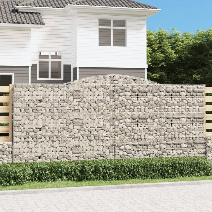 Gabioner Bågformade 7 St Galvaniserat Järn