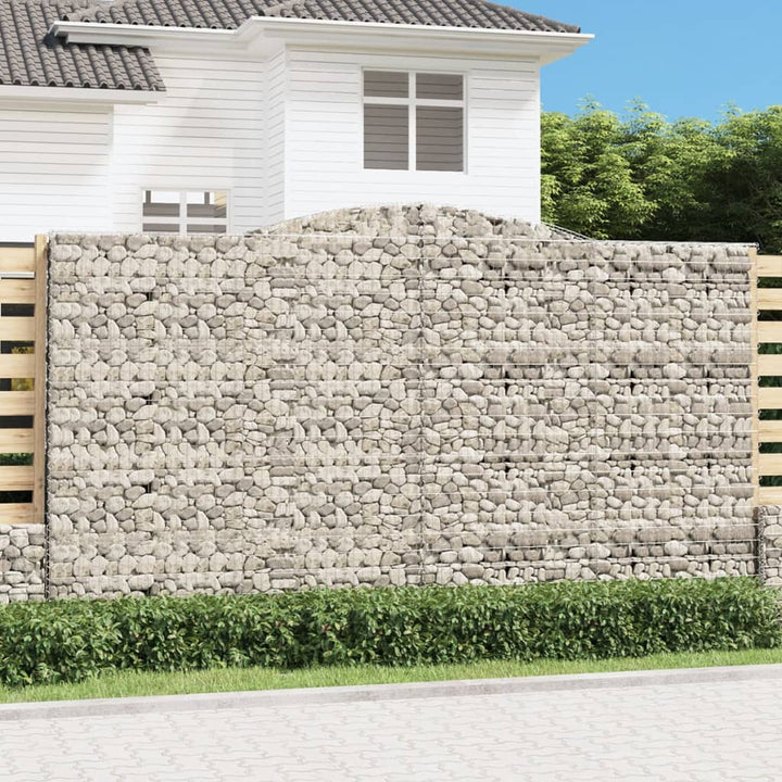 Gabioner Bågformade 7 St Galvaniserat Järn