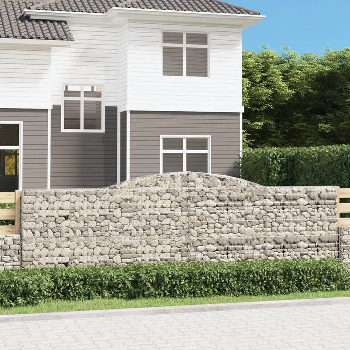 Gabioner Bågformade 7 St Galvaniserat Järn