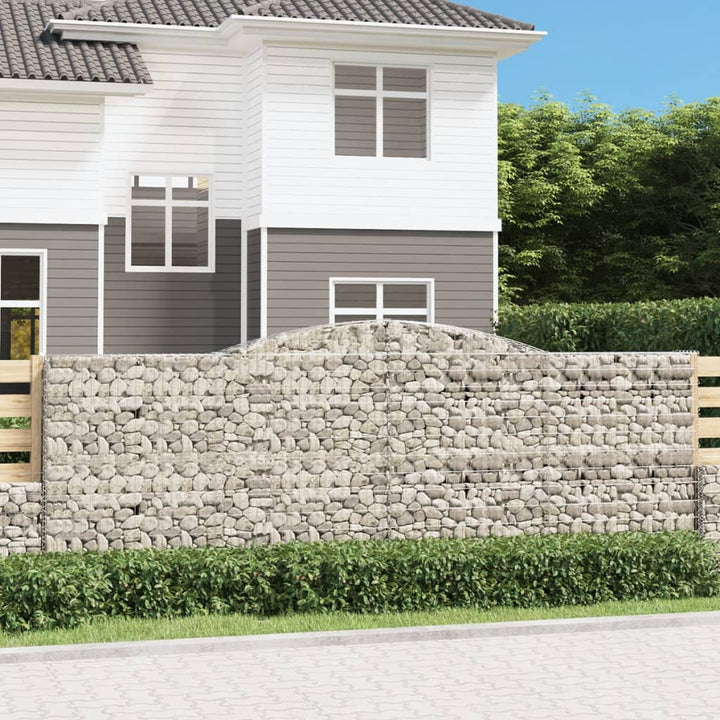 Gabioner Bågformade 7 St Galvaniserat Järn