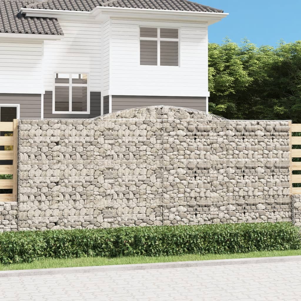 Gabioner Bågformade 15 St Galvaniserat Järn