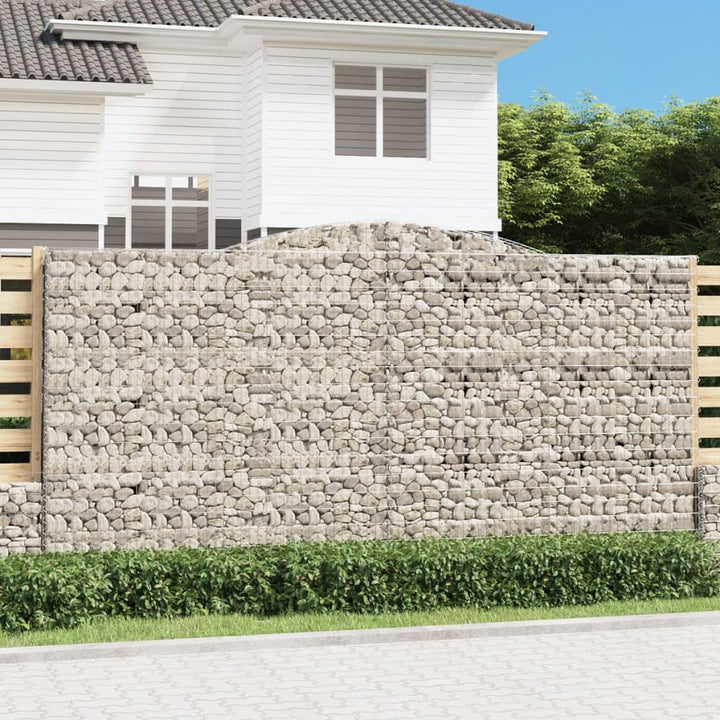 Gabioner Bågformade 15 St Galvaniserat Järn