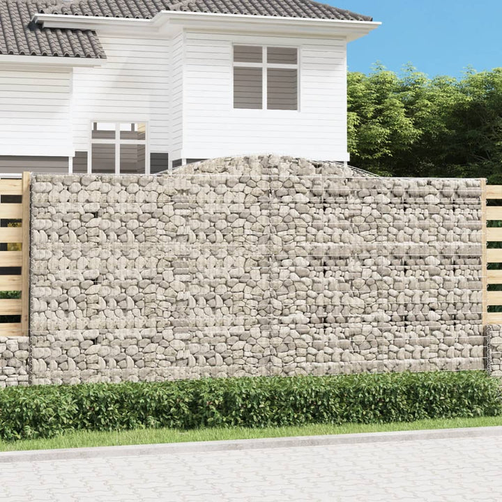 Gabioner Bågformade 15 St Galvaniserat Järn